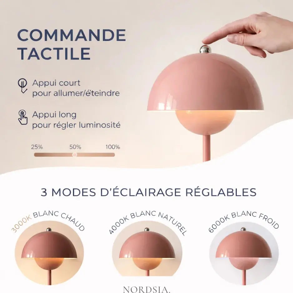 Lampe de chevet LED design moderne | Miro NORDSIA