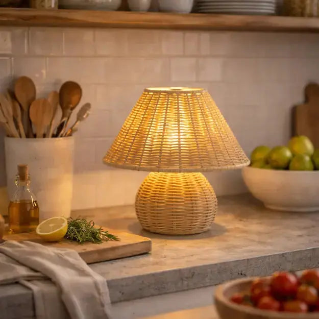 Lampe de chevet bambou tressé | Yuna NORDSIA