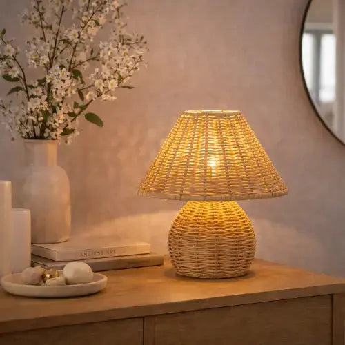 Lampe de chevet bambou tressé | Yuna NORDSIA