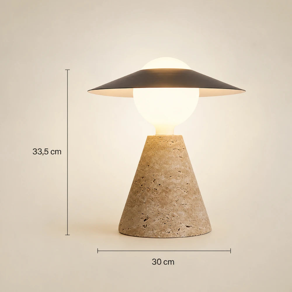 Lampe à poser travertin | Aili