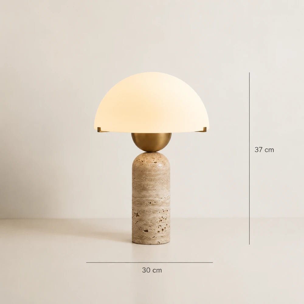 Lampe à poser travertin | Asta