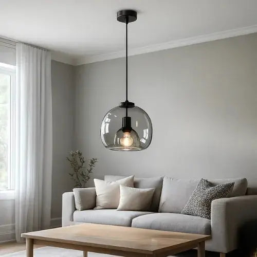 Suspension en Verre design minimaliste Ø 20 cm | Elina NORDSIA