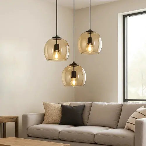 Suspension en Verre design minimaliste Ø 20 cm | Elina NORDSIA