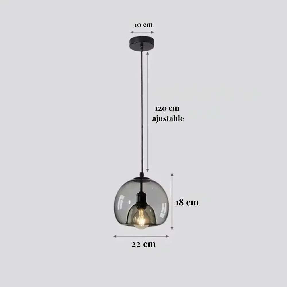 Suspension en Verre design minimaliste Ø 20 cm | Elina NORDSIA