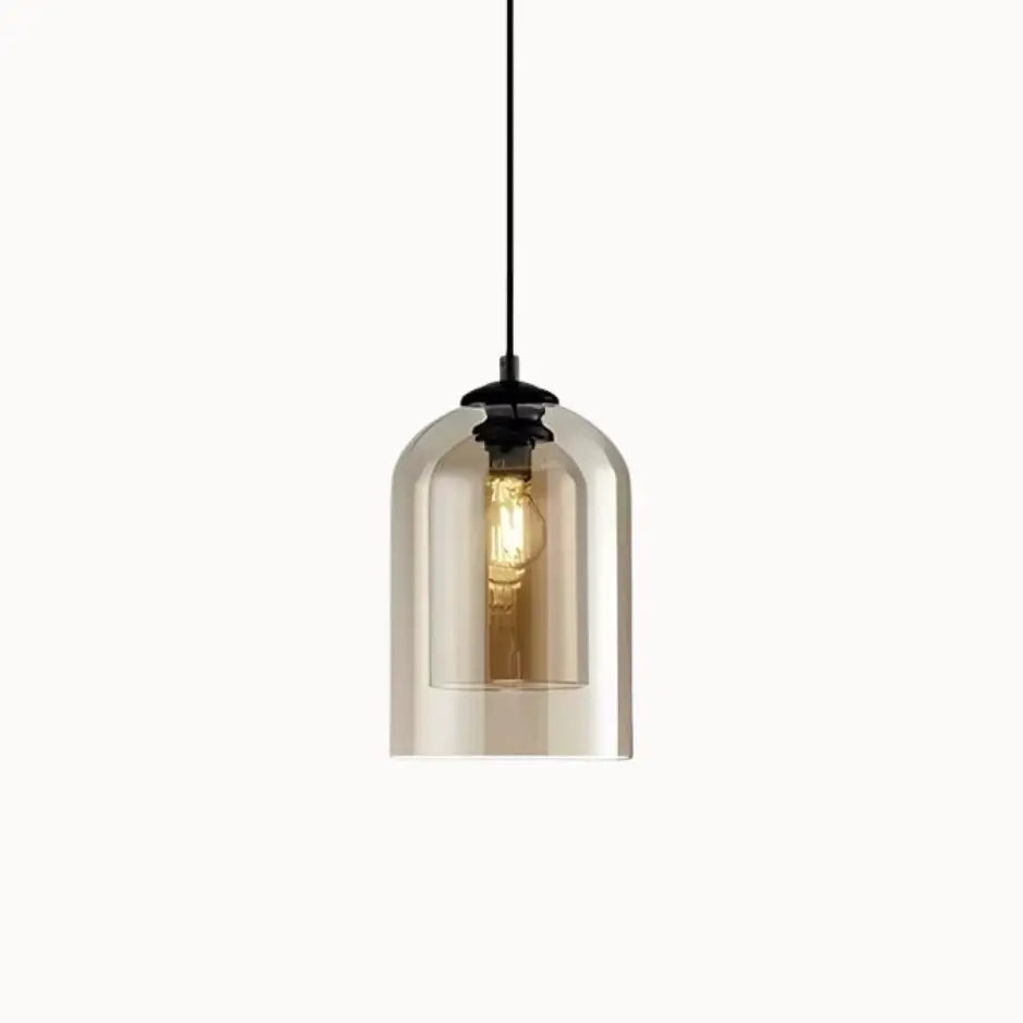 Suspension en verre fumé design épuré Ø 15 cm | Ilma NORDSIA