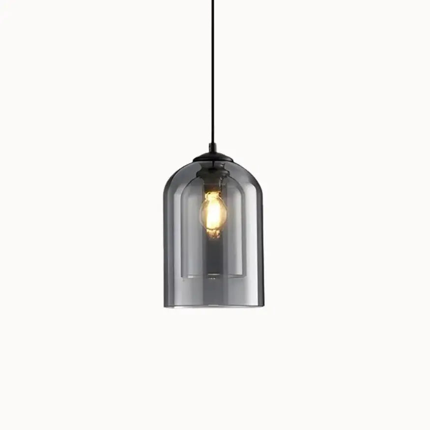 Suspension en verre fumé design épuré Ø 15 cm | Ilma NORDSIA