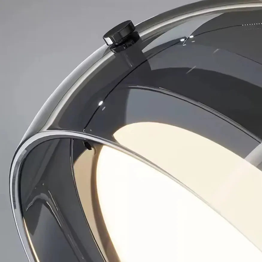 Suspension en verre fumé moderne Ø 20 cm | Naela NORDSIA