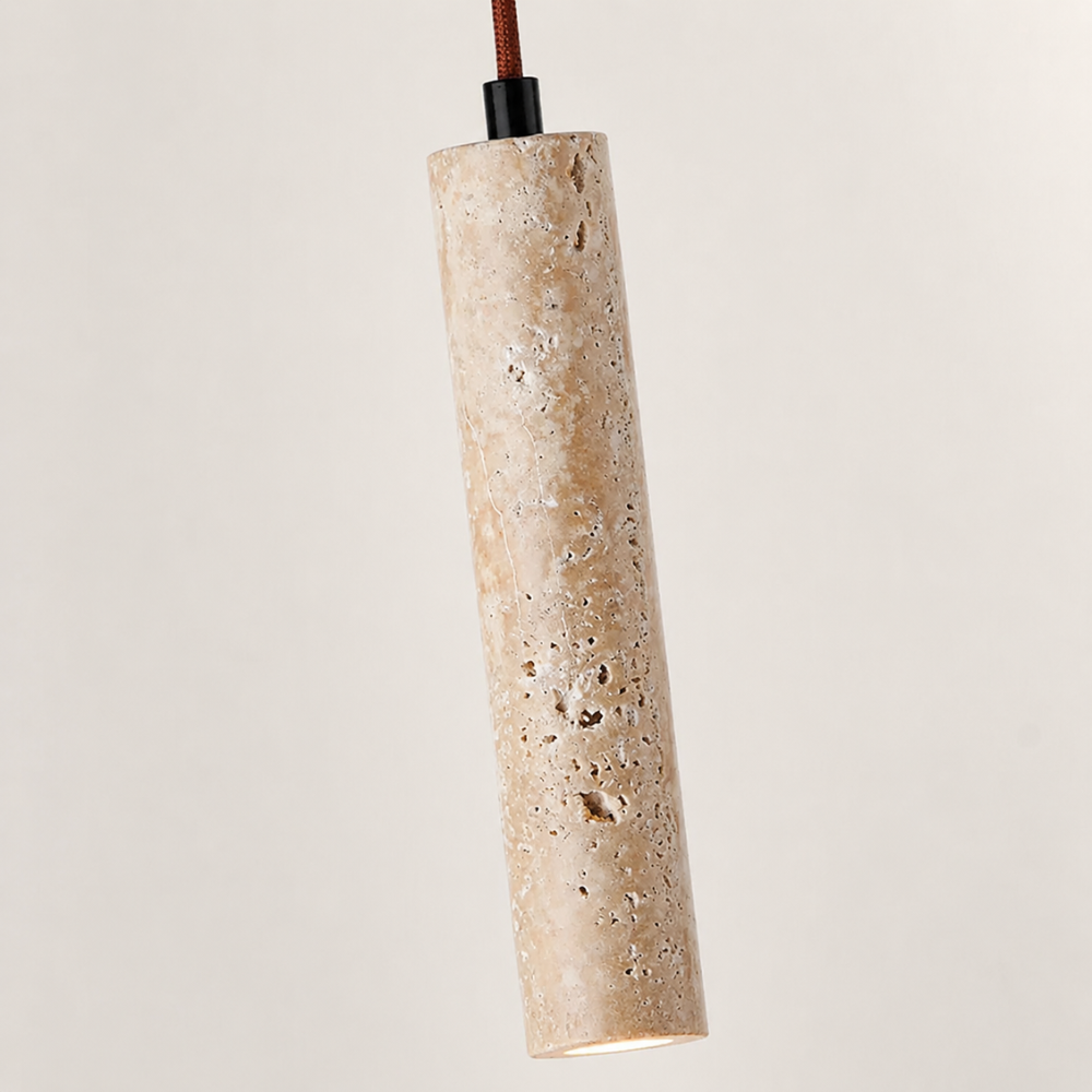 Suspension scandinave épuré en pierre de travertin | Narvik
