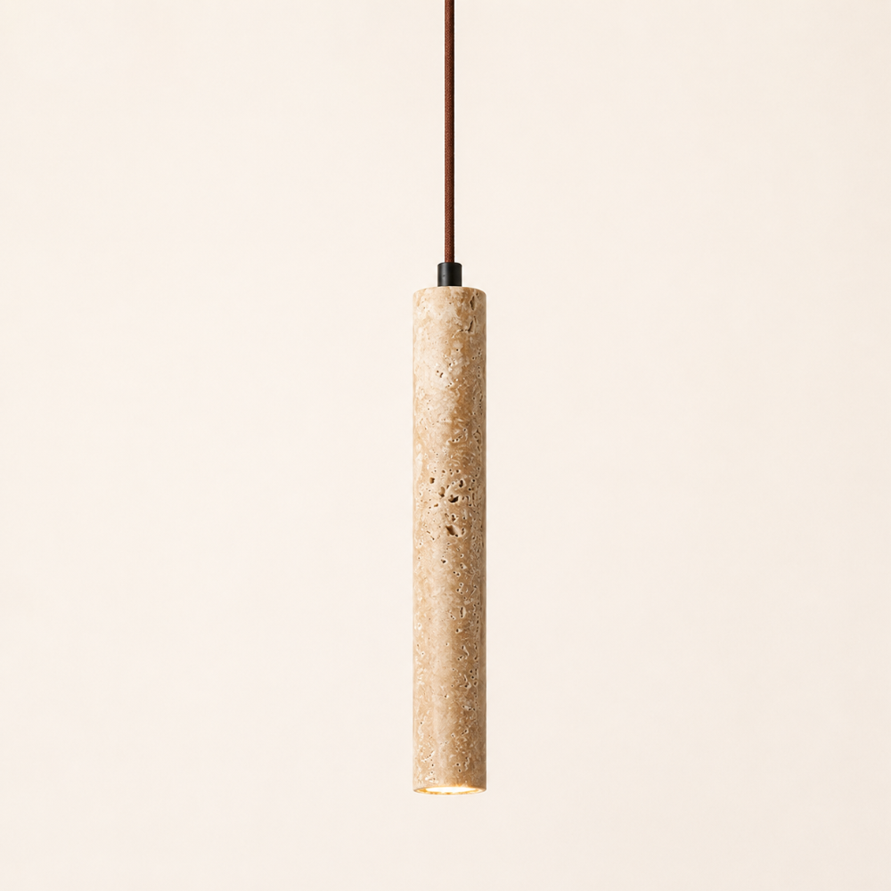 Suspension scandinave épuré en pierre de travertin | Narvik