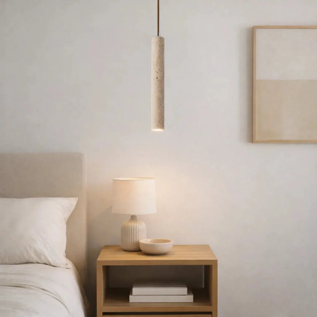 Suspension scandinave épuré en pierre de travertin | Narvik NORDSIA