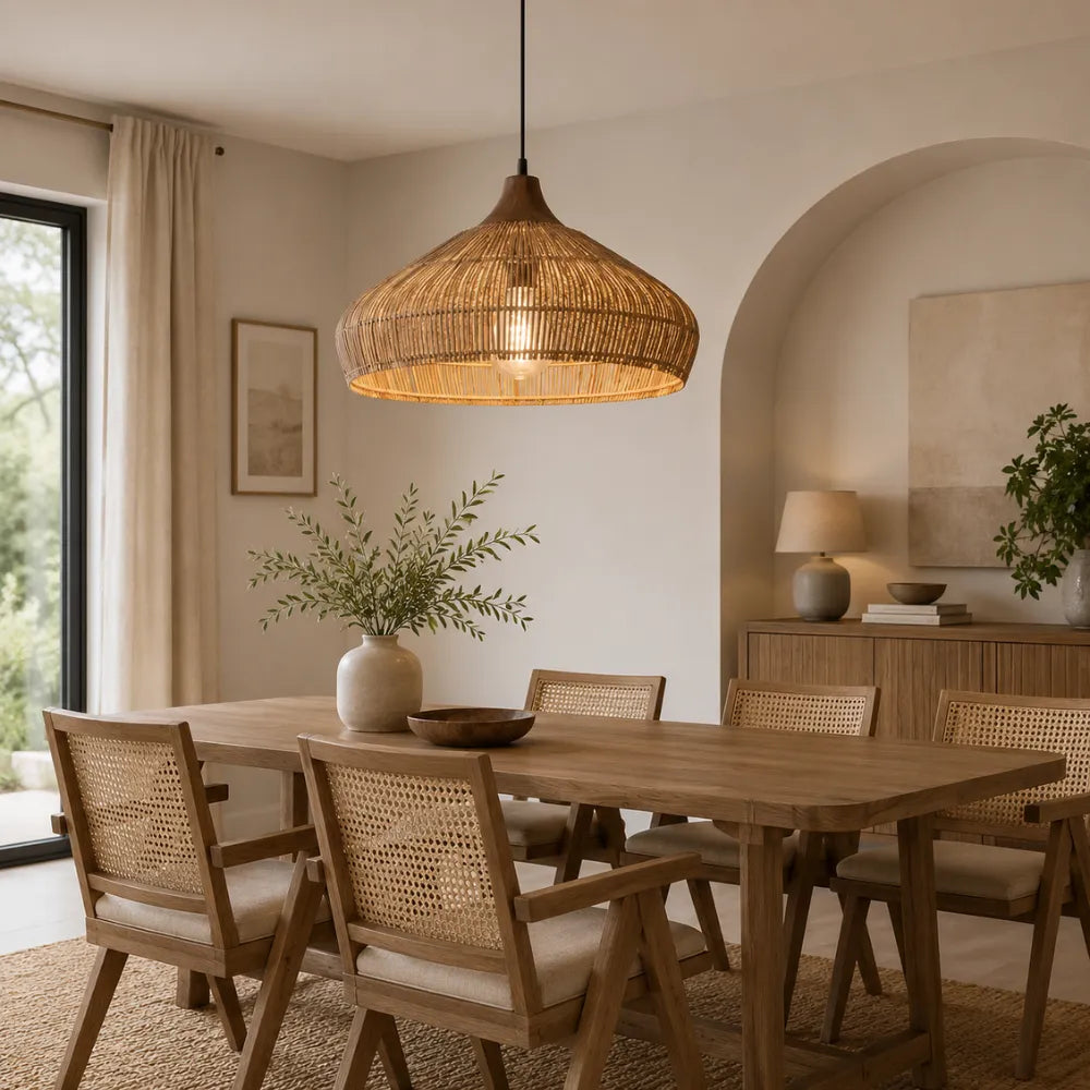 Suspension rotin naturel Ø 40 cm | Nella