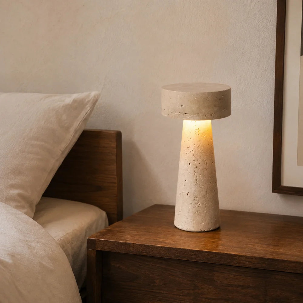Lampe travertin moderne à LED | Neri