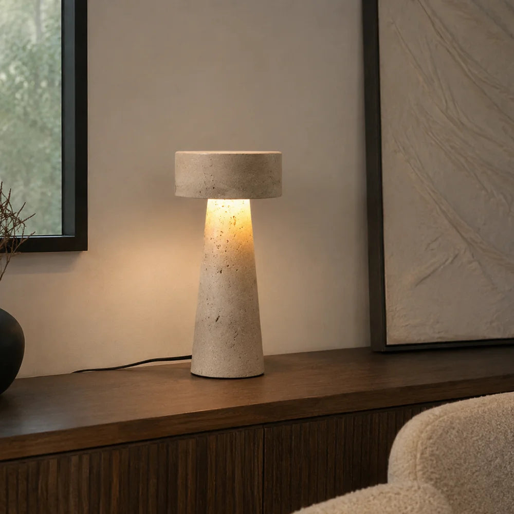 Lampe travertin moderne à LED | Neri