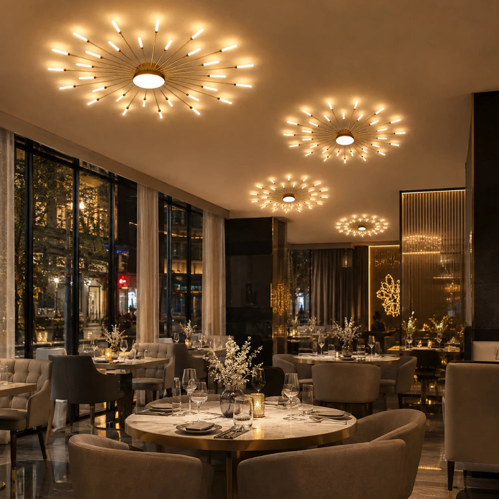 Plafonnier LED sculptural | Rayn