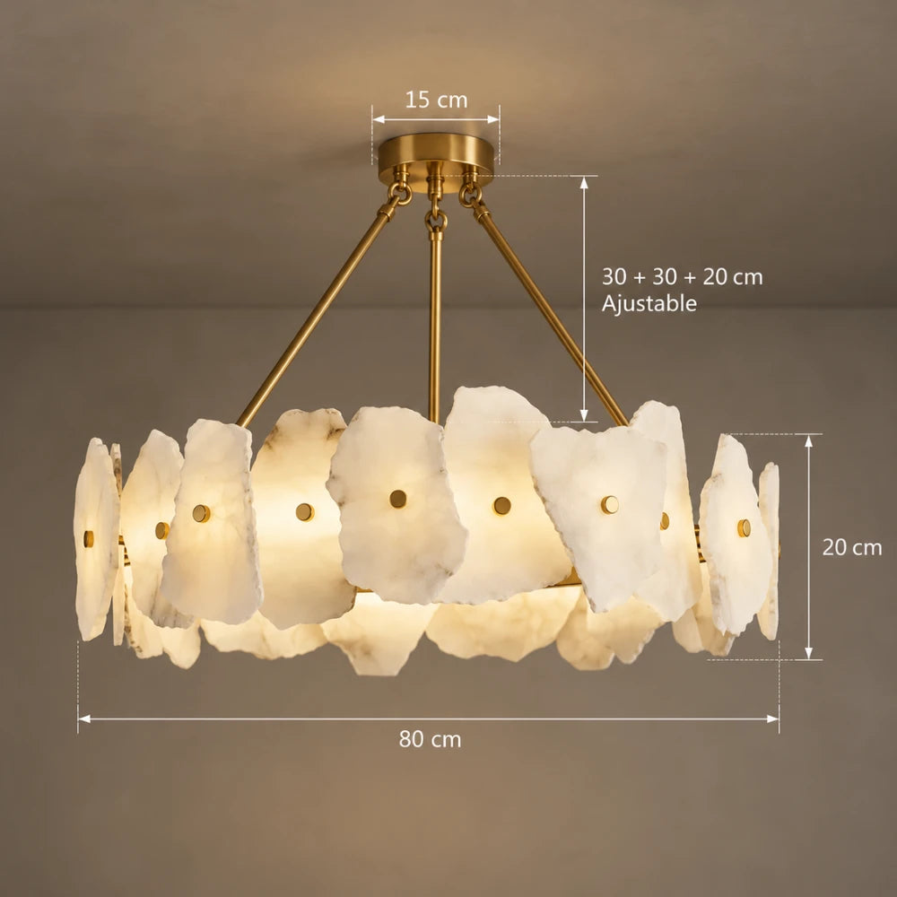 Suspension albâtre | Alvéra