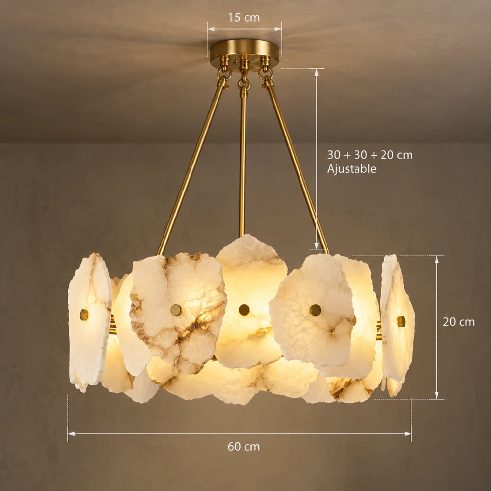 Suspension albâtre | Alvéra