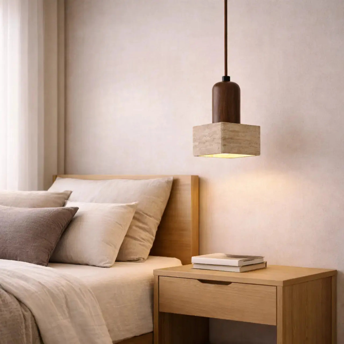 Suspension en Pierre naturelle de Travertin | Tyra NORDSIA