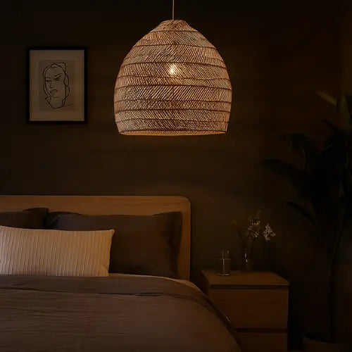 Suspension en Bambou naturel Ø 25 cm | Dome