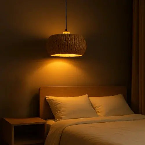 Suspension osier tressage artisanal Ø 30 cm | Loanne NORDSIA