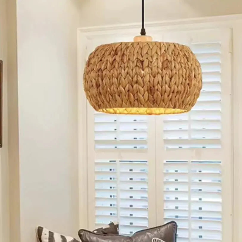 Suspension osier tressage artisanal Ø 30 cm | Loanne NORDSIA