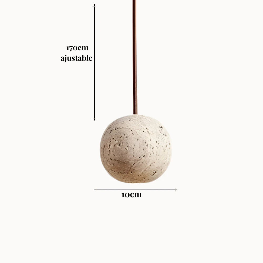 Suspension en Pierre naturelle de Travertin | Sten