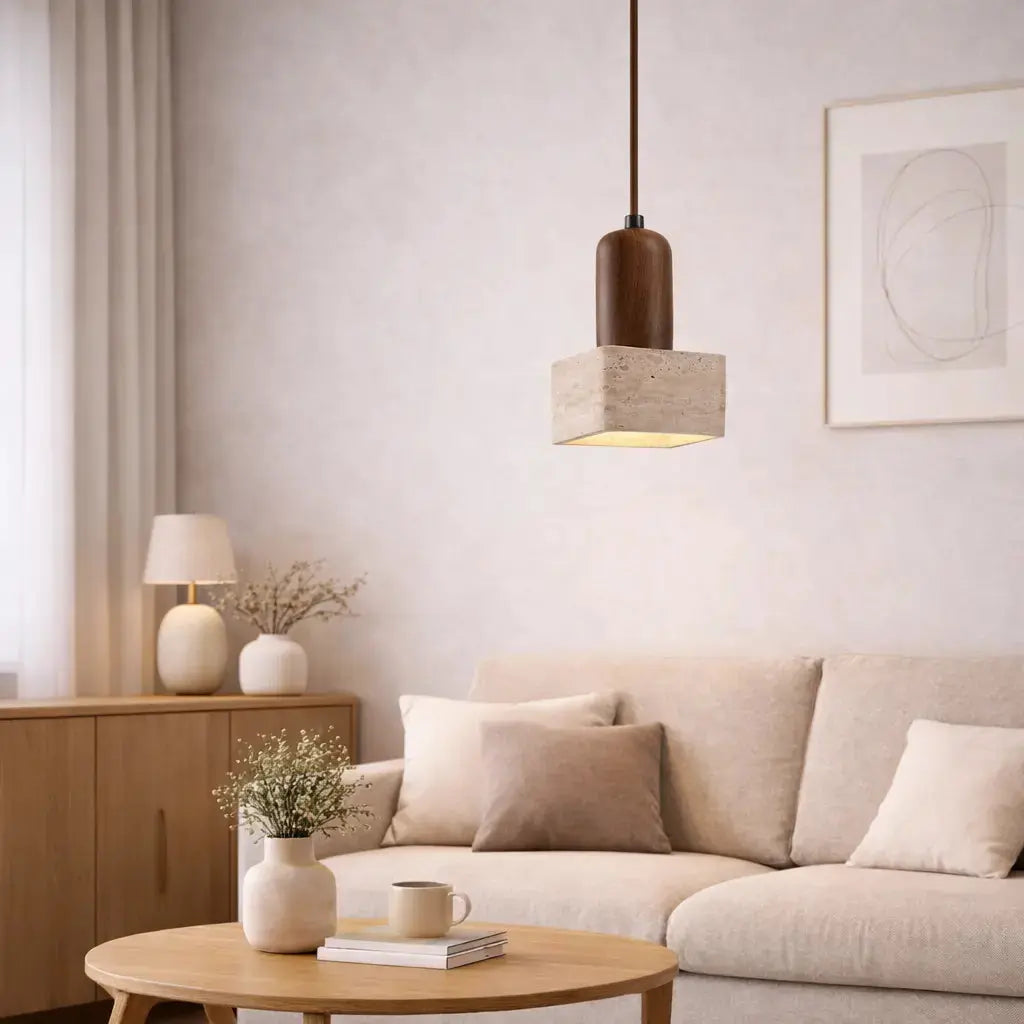 Suspension en Pierre naturelle de Travertin | Tyra NORDSIA