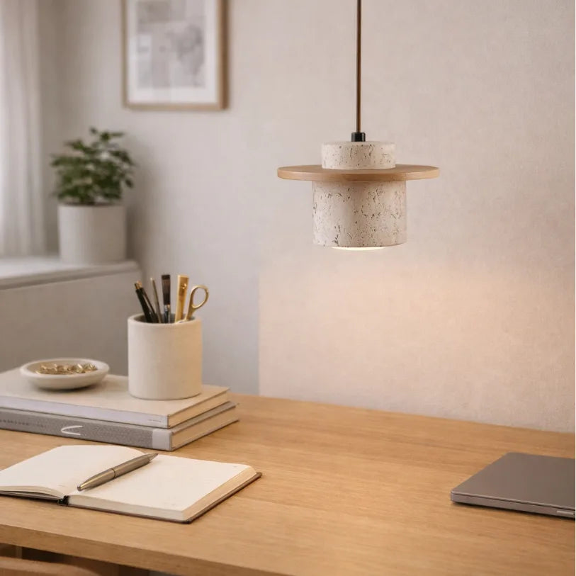 Suspension en Pierre naturelle de Travertin Ø 20 cm | Ålesund