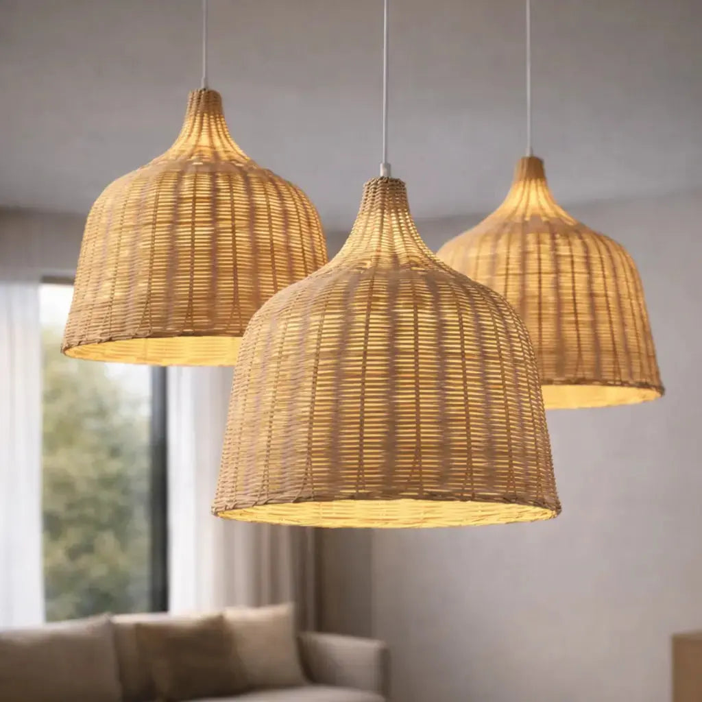 Suspension bambou naturel sculptural Ø 25 cm | Tindra NORDSIA