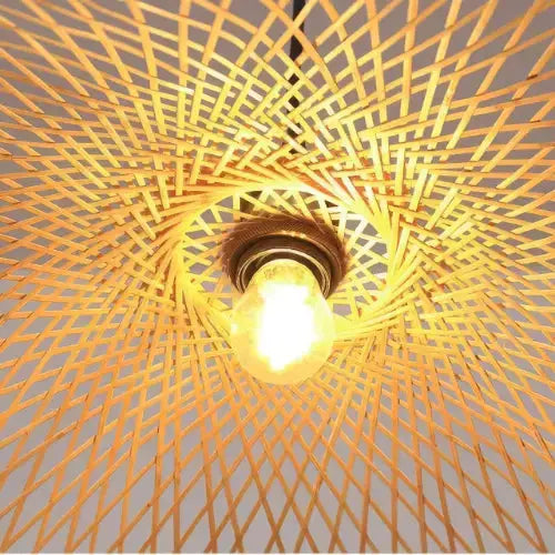 Suspension bambou design aérien Ø 35 cm | Vara NORDSIA