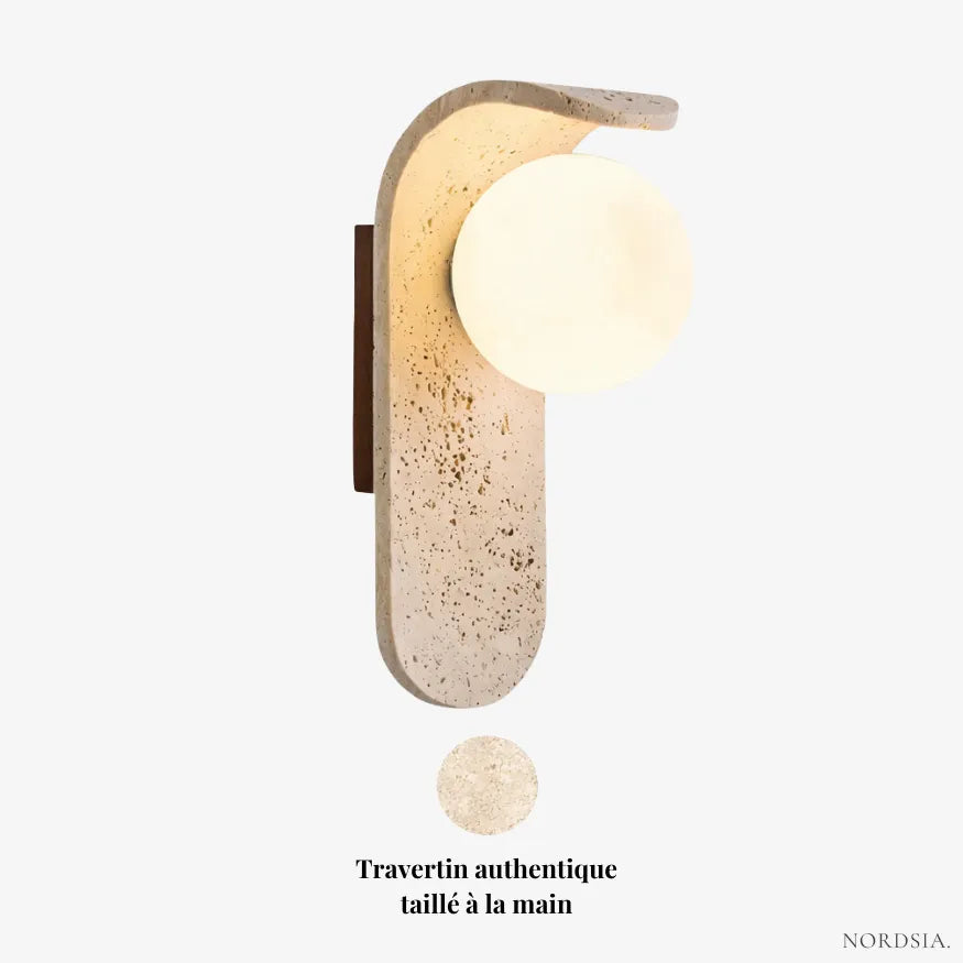 Applique murale en Travertin | Velor